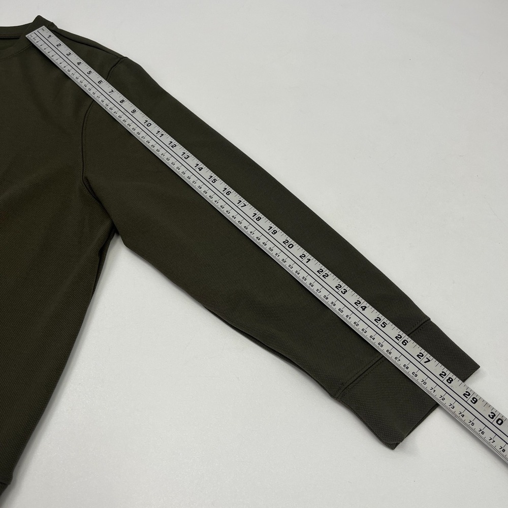 Mango NWT MNG Pullover Sweatshirt Women 2XL Olive Green Cotton Blend Sustainable - Picture 10 of 13